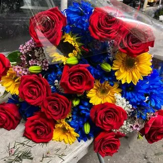 Dozen of Roses with Assorted Flowers