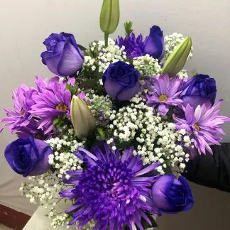 Half Dozen Purple Bouquet