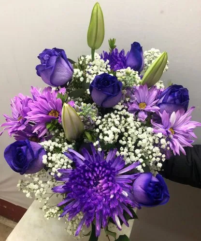 Half Dozen Purple Bouquet