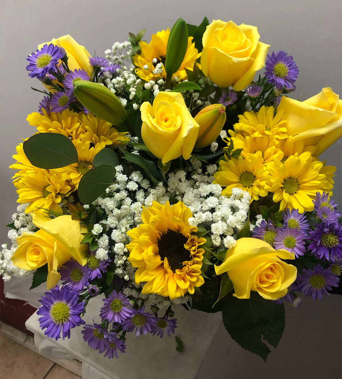 Half Dozen Yellow Bouquet