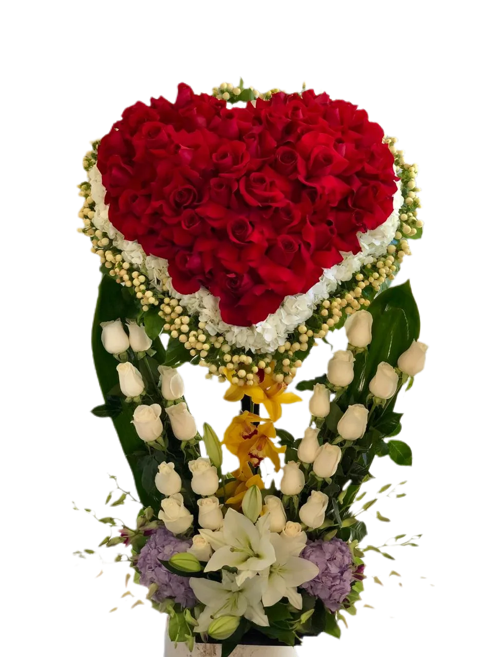 Heart of Roses Arrangement