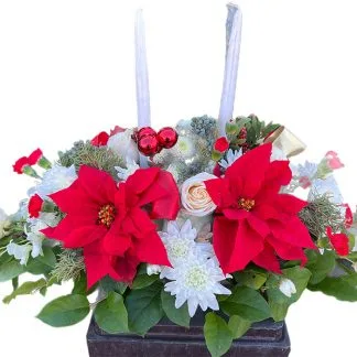 Poinsettia Centerpiece